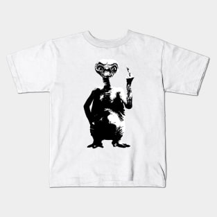 E.T. middle finger Kids T-Shirt